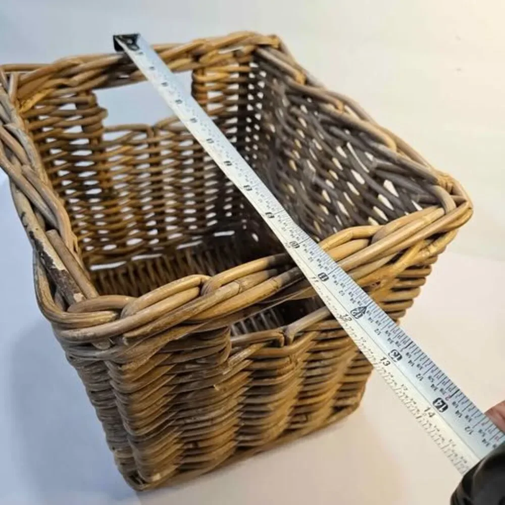 Wicker Storage Basket with Handles